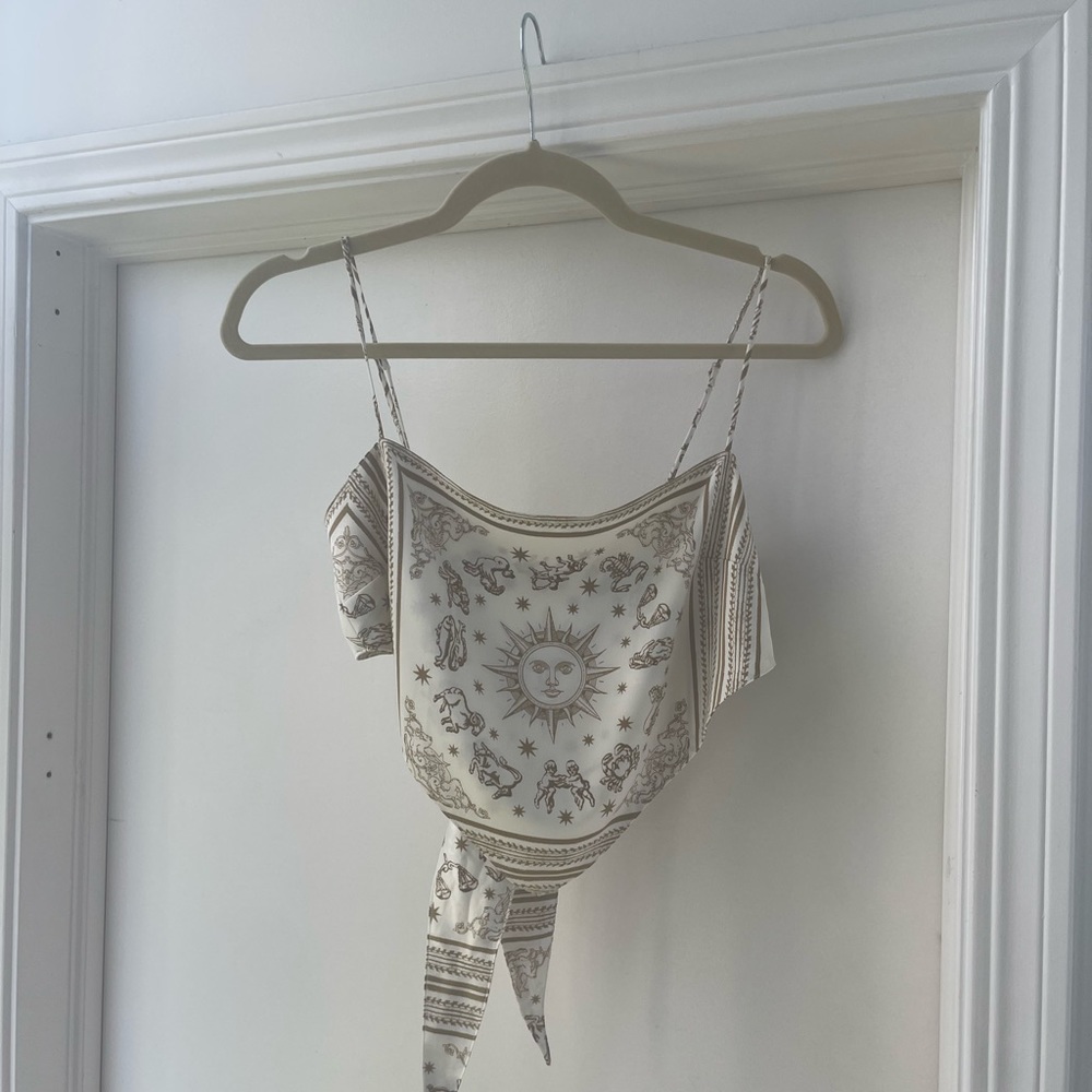 Weworewhat scarf tie top